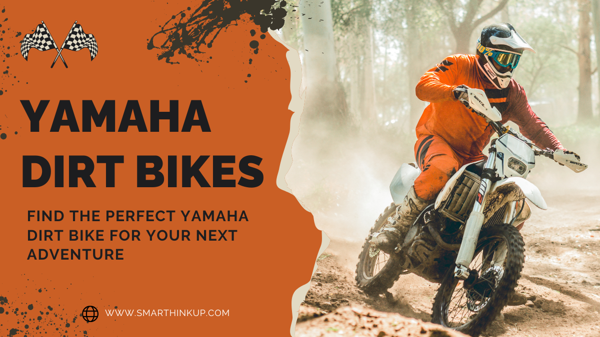 Yamaha dirt bikes rider riding off road motorcycle on dirt trail