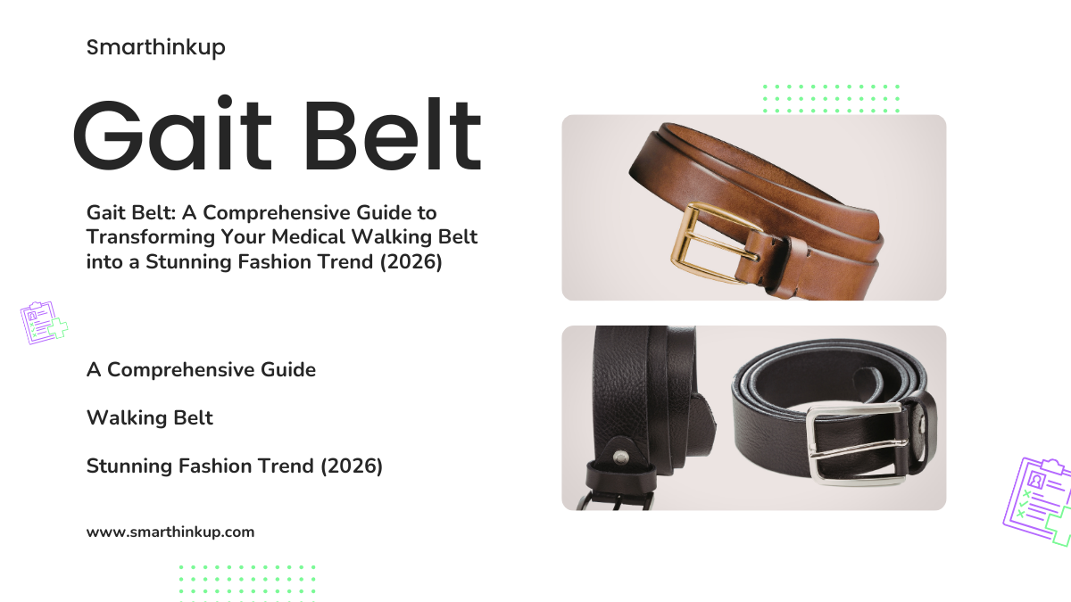 Gait belt for patient support and safe walking assistance