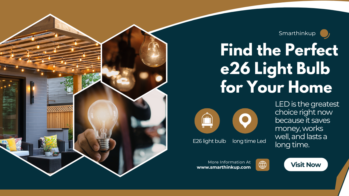 Find the perfect E26 light bulb for your home – LED lighting guide by SmarThinkUp