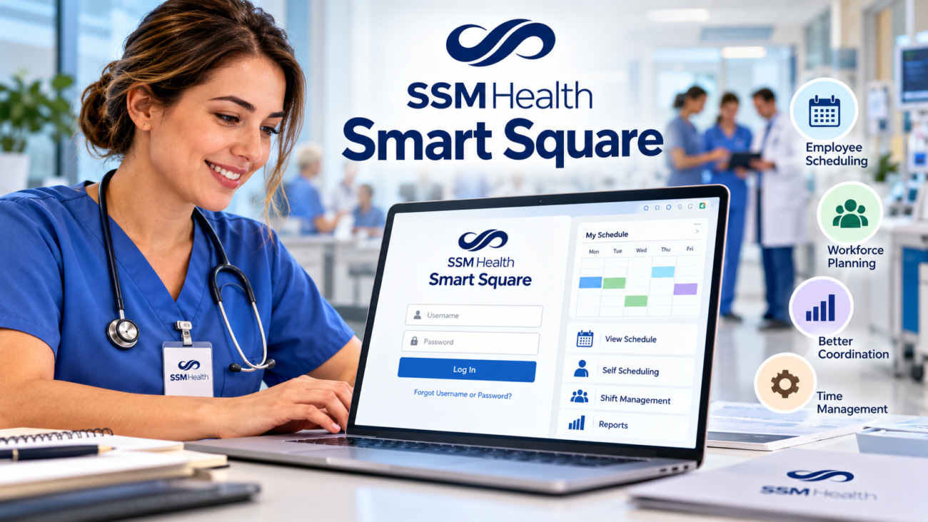 SSM Smart Square login and employee scheduling dashboard for SSM Health staff